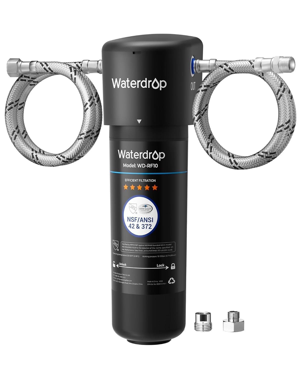 waterdrop 10ua under sink water filter, 11000 gallons high capacity water filter system waterdrop 10ua under sink water filter, 11000 gallons high capacity water filter system