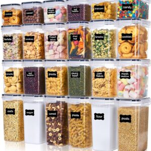 vtopmart set of 24 airtight food storage containers & kitchen storage containers