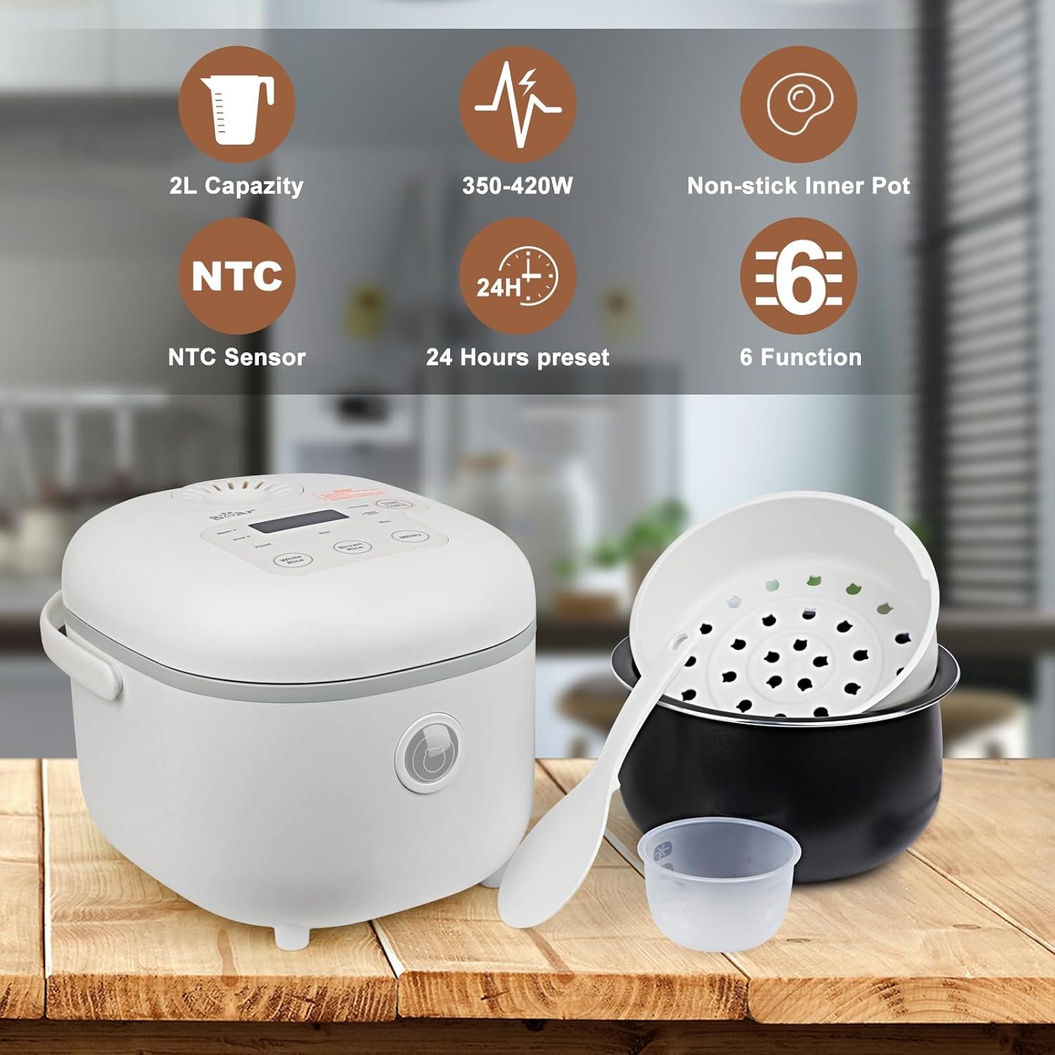 bear 6 multifunctional 4 cups(uncooked) rice cooker with steamer bear 6 multifunctional 4 cups(uncooked) rice cooker with steamer