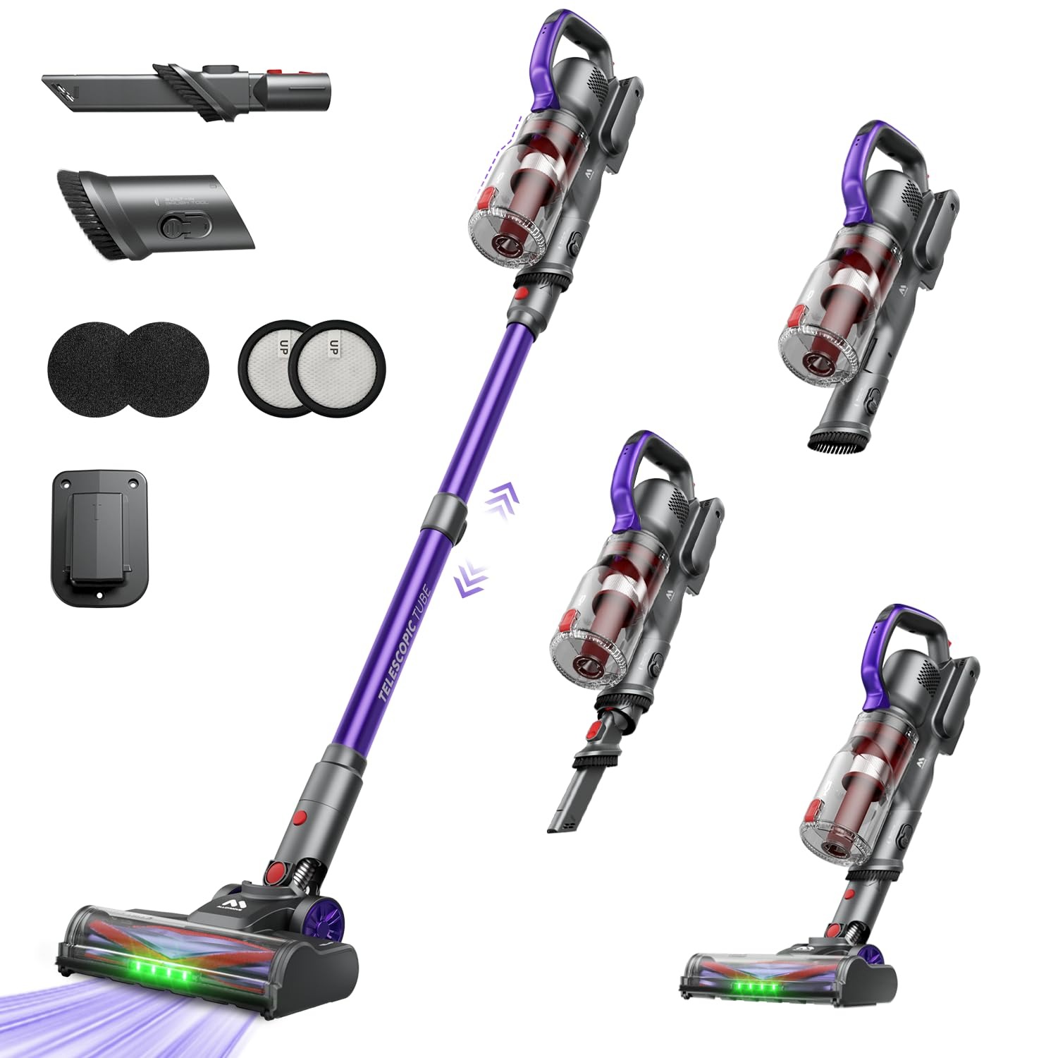 600w 50kpa 70mins cordless vacuum cleaner, 1.8l self standing anti tangle vacuum cleaners for home with oled touch screen 600w 50kpa 70mins cordless vacuum cleaner, 1.8l self standing anti tangle vacuum cleaners for home with oled touch screen
